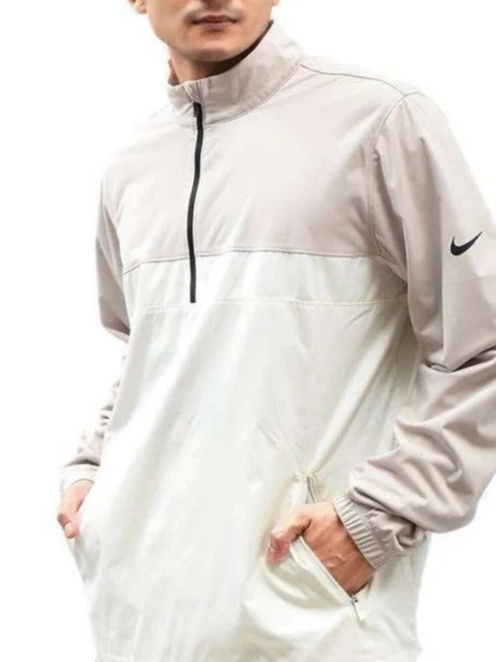 Nike | Shield Cream Tan 1/2 Zip Golf Jacket | Size S